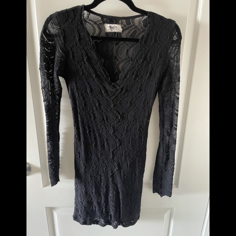Nightcap Mini Black Dress